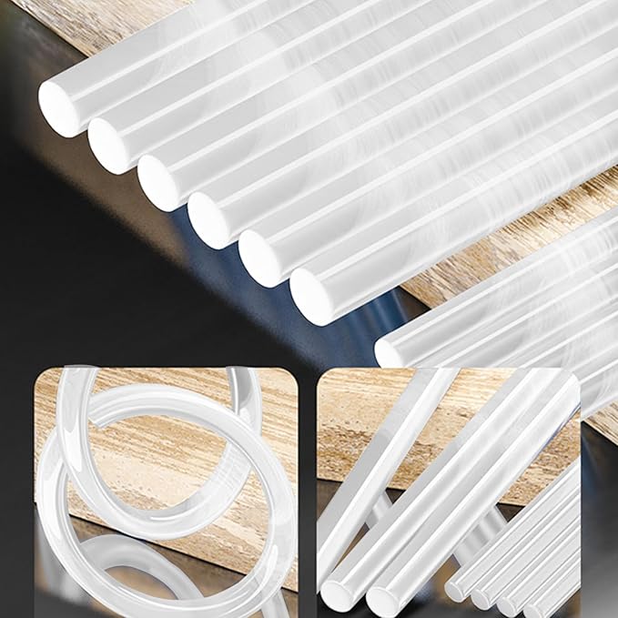 MONVICT Hot Glue Sticks, Pack of 50 (1.65lbs) 6"Long 0.43" Diameter Full-Size Hot Glue Gun Sticks Art Glues Pastes Hot Melt Sticks for Most Large Glue Guns, Clear Glue Sticks for DIY, Arts & Crafts