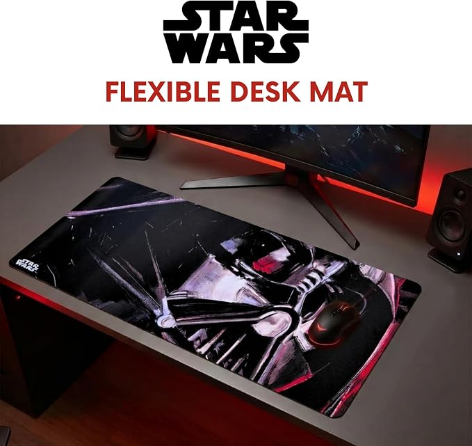 Star Wars Large Gaming Mouse Pad 31"x15" XL Computer Desk Mat, Anime | Star Wars anime gaming mouse pad,, Oversized 31x15in smooth fabric top, stitched edges, non-slip rubber base.