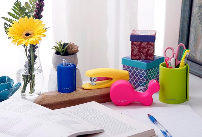 Back to School Desktop Tape Dispenser, Yellow | Includes 1 Roll of Tape