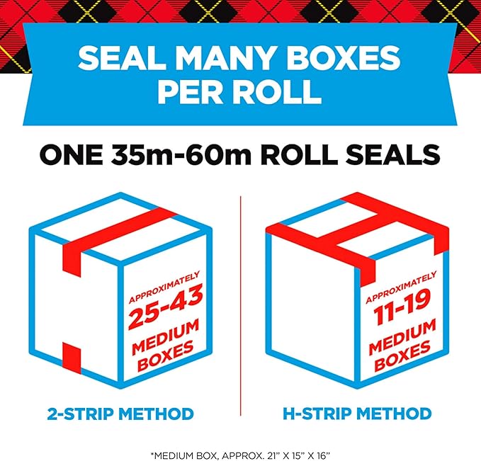 Scotch Heavy Duty Shipping Packaging Tape, 1.88 x 54.6 yd, 3" Core, Clear, Great for Packing, Shipping & Moving, 2 Rolls with Dispenser (3850-2-1RD) (Pack of 3)