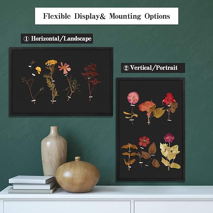 Miratino Large Bulletin Board, 23 "x18 Black Cork Boards for Walls with Frame, Pin Display Board Vision Board for Home School Office Decor