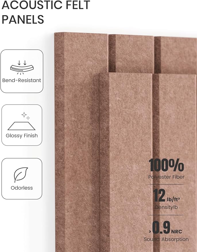 Fluxynara 48" x 36" Large Felt Bulletin Board, Terracotta | 12 Pack Cork Board Alternative with 60 Safe Adhesive Tabs, Pin Boards for Wall Decor, Home, Office, Classroom,Dorm