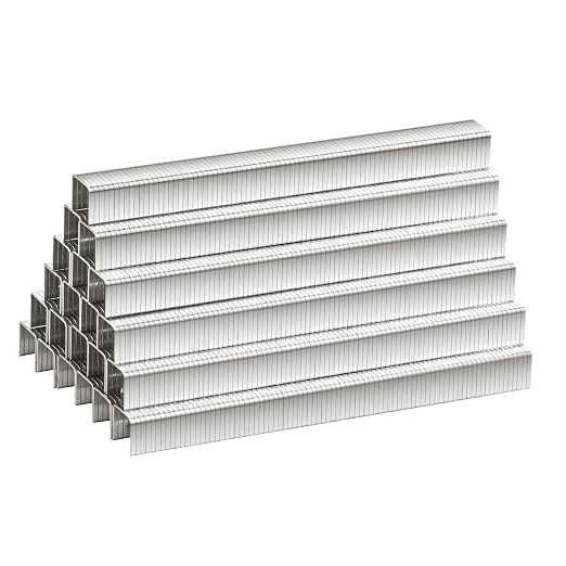 meite T50 Staple Gun Staples Marine, 3/8 Inch 304 Stainless Steel T50 Staples, Heavy Duty 20 Gauge 3/8 Inch Crown Upholstery Staple for Marine Applications (10 Packs)