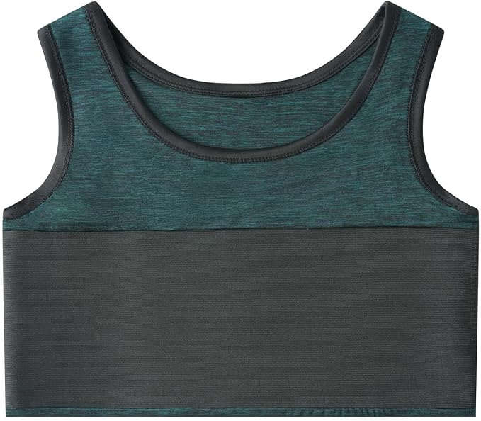 Women Transgender Tomboy FTM Pull On Closure Elastic Chest Binder Pullover Tank Top