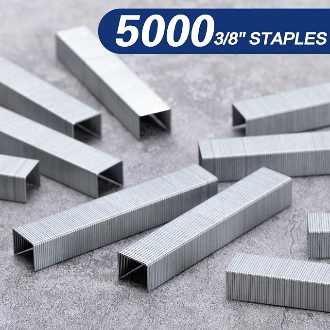 Deli Staples, Heavy Duty Staples for Heavy Duty Staplers, 3/8'' Length | 70 Sheet Capacity, 100/Strip, 5000/Box