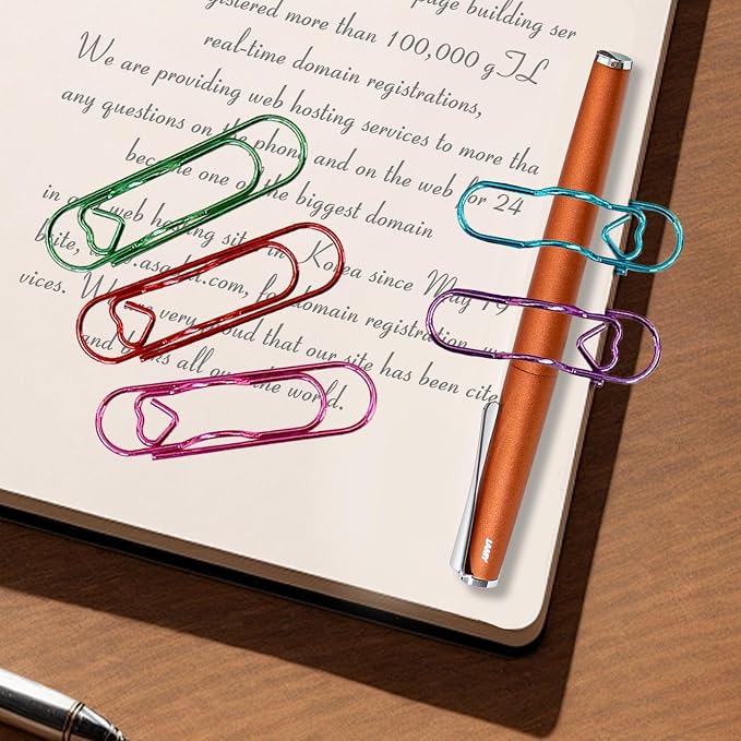 20 PCS Metal Pen Holder Clips for Notebook - Colorful Planner Pen Holder & Paper Clip Set - Multi-Purpose Pencil Clips for Journal Planner Office School Supplies (5 Colors)