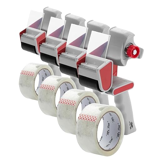 Mr. Pen- Heavy Duty Packing Tape Dispenser Gun, 2 Inch (Pack of 4)