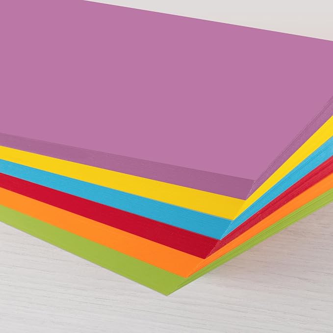 Astrobrights Colored Paper, Classic Assortment, 6-Colors, 24 lb./89 gsm, 8.5” x 11”, 270 Sheets, Acid‑Free, Lignin‑Free, Perfect for School, Office & DIY (92064)