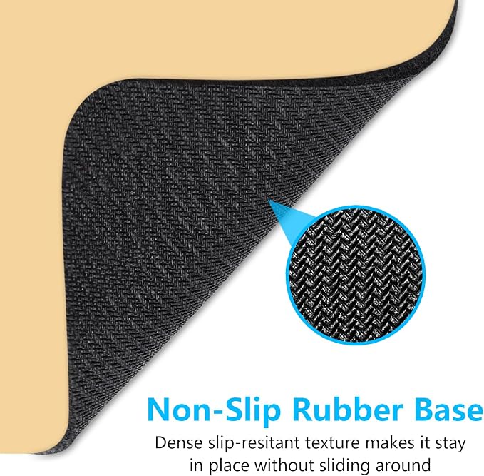 Dapesuom Small Mouse Pad, 6 x 8 Inch Thick Rubber Premium-Textured Non-Slip Portable & Washable Mini Mouse Mat for Women Men Wireless Laptops Keyboard Tray Gaming Computer Office Travel, Navajo White