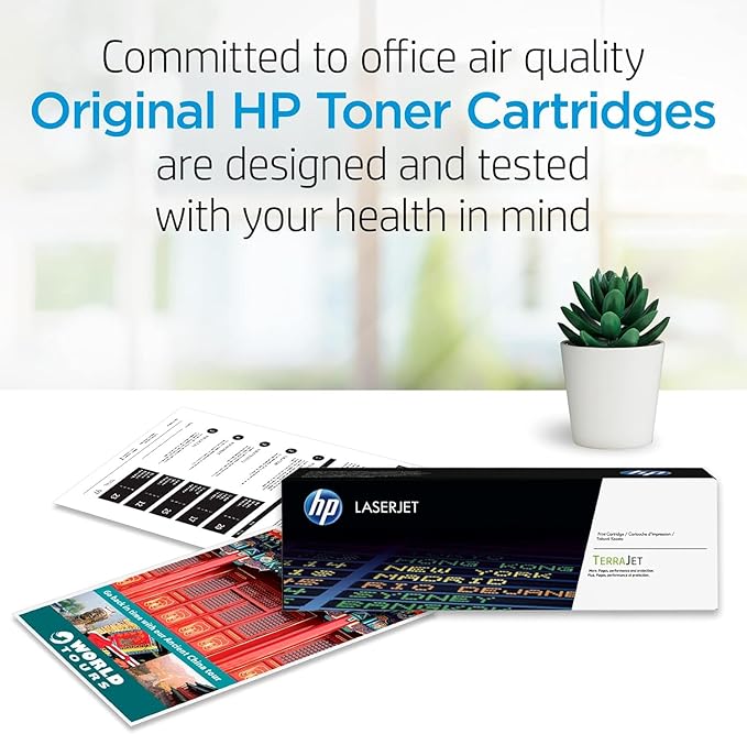 HP 210A Toner Cartridge 4-Pack (Black, Cyan, Magenta, Yellow) | Compatible Color LaserJet Pro 4201 & MFP 4301 Series Printers | W2100AQ1 Combo Pack