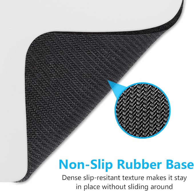 Dapesuom Small Mouse Pad, 6 x 8 Inch Thick Rubber Premium-Textured Non-Slip Portable & Washable Mini Mouse Mat for Women Wireless Laptops Keyboard Tray Gaming Work Computer Office Travel, Space Gray