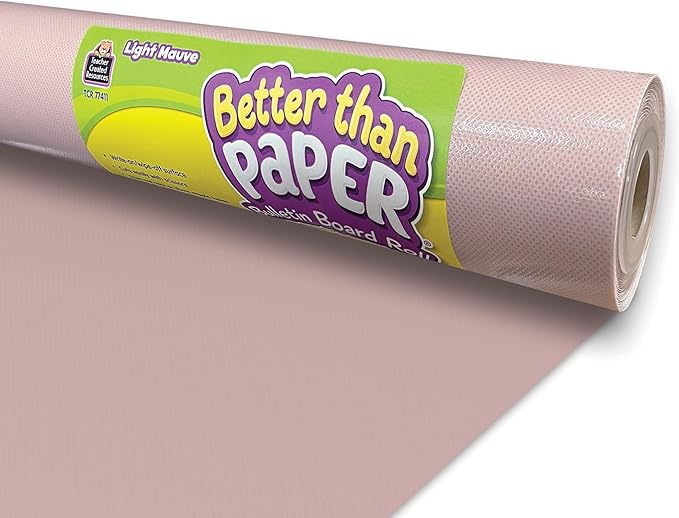 Teacher Created Resources Teacher Light Mauve Better Than Paper® Bulletin Board Roll (TCR77411)