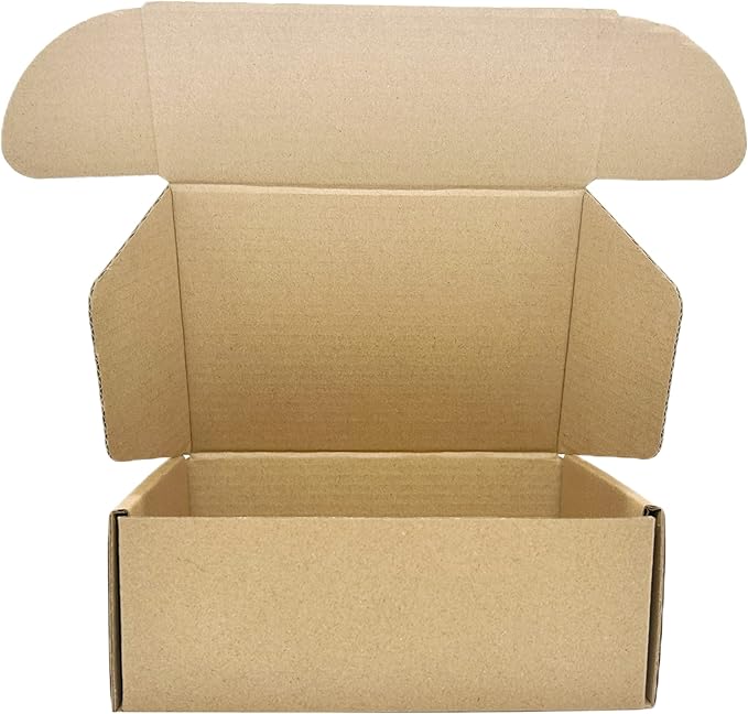 6 x 2.6 x 2 Inches Small Shipping Boxes 50 Pack Corrugated Cardboard Packaging Business Moving Mailing Box