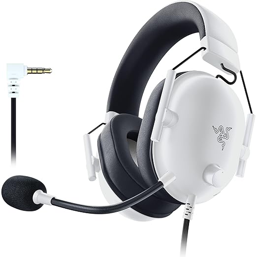 Razer BlackShark V2 X Gaming Headset: 7.1 Surround Sound - 50mm Drivers - Memory Foam Cushion - for PC,Mac,PS4,PS5,Switch - 3.5mm Audio Jack - White,(Pack of 8)
