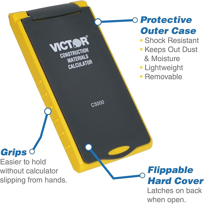 Victor C5000 Construction Materials Calculator with Protective Case