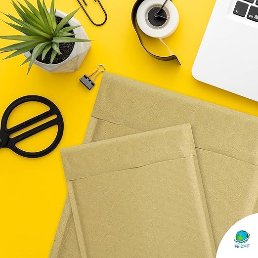 Kraft Bubble Mailers 6 x 9 Inch Natural Brown, Padded Envelopes Self Seal, Pack of 250, Bubble Lined Kraft Paper Mailing Envelopes for Shipping