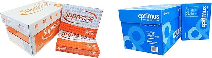 Multipurpose Copy and Print Paper, 8.5 x 11, 92 Bright, 20lb (5000)