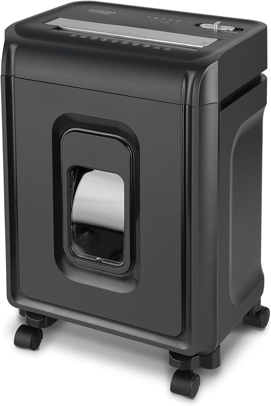 Aurora AU830MA High-Security 8-Sheet Micro-Cut Paper and Credit Card Shredder/ 20 Minutes/Security Level P-5
