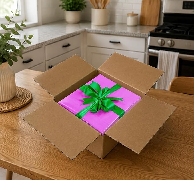 Corrugated Mail & Shipping Boxes, 25 Pack, 12 x 12 x 6 inch