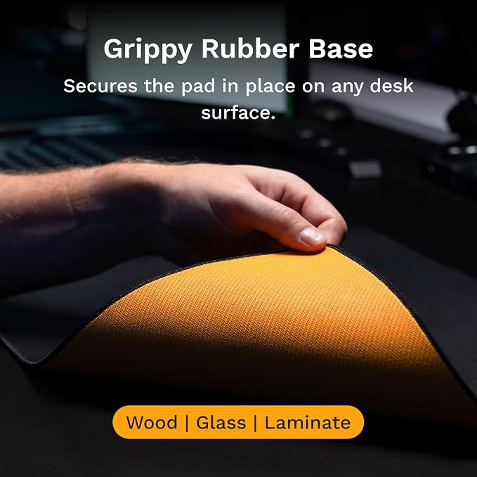 Glorious Gaming Mouse Pad GMP 2 - XL - Spill-Proof Mouse Pad, Optimised for All Gaming Sensors, Balanced Surface for Speed & Control, Durable Anti-fray Edges - 18" x 14" x 0.12" - Large Desk Mat