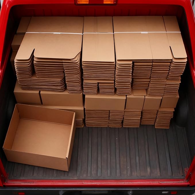 12x9x4 Shipping Boxes 20-Pack, Brown Corrugated Cardboard Boxes for Mailing, Shipping & Small Business Packaging