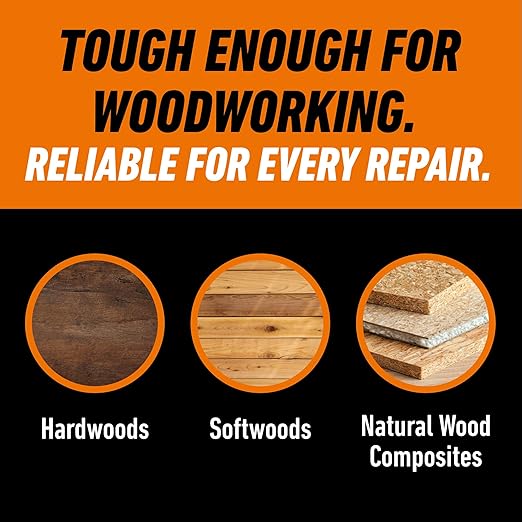Gorilla Ultimate Waterproof Wood Glue, Natural Wood Color, 18 Ounce (Pack of 2) - Waterproof for Indoor or Outdoor Projects and Repairs