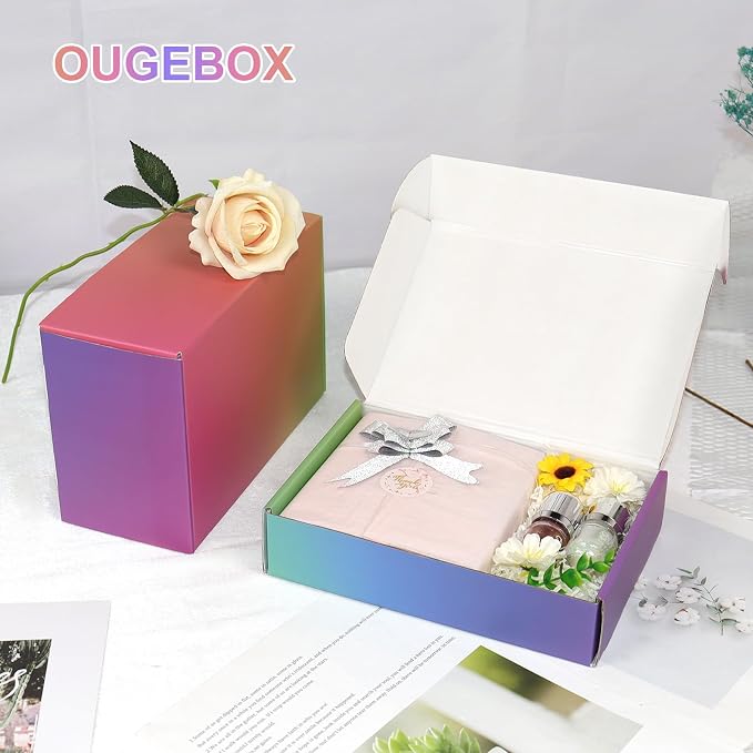 7x5x2 Shipping Boxes for Small Business, Set of 30 Small Cardboard Box, Colorful Mailing Boxes for Shipping Packing