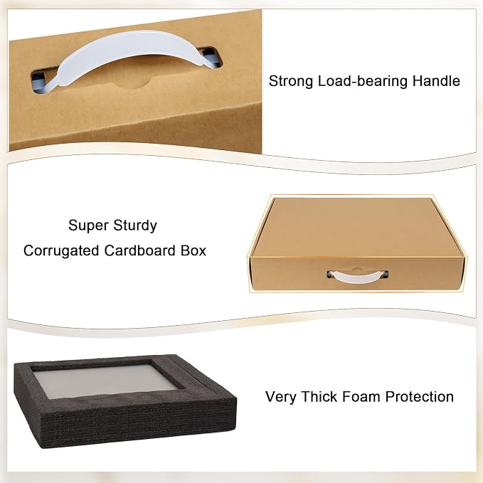 Laptop Shipping Box with Foam Protection, Secure Mailer for Up to 17 Inch Laptop, Safe Cardboard Shipping Box for Notebook Computers (17x13x3.1) (Pack of 2)