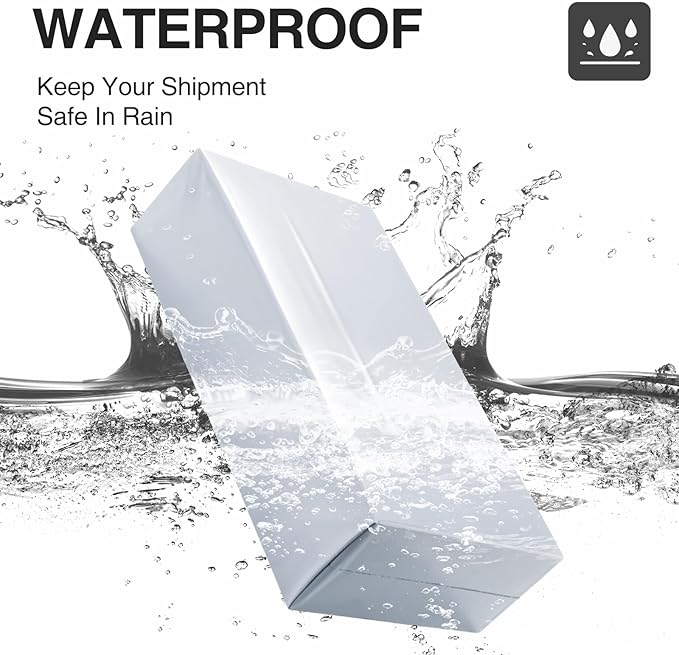 UCGOU 11.5x26 Long Poly Mailers White Shipping Bags Self-Sealing Waterproof and Tear-Proof Shipping Envelope for Small Business Envelopes Bag for Unique Items Long Mailers Poly Bags 50 Pack