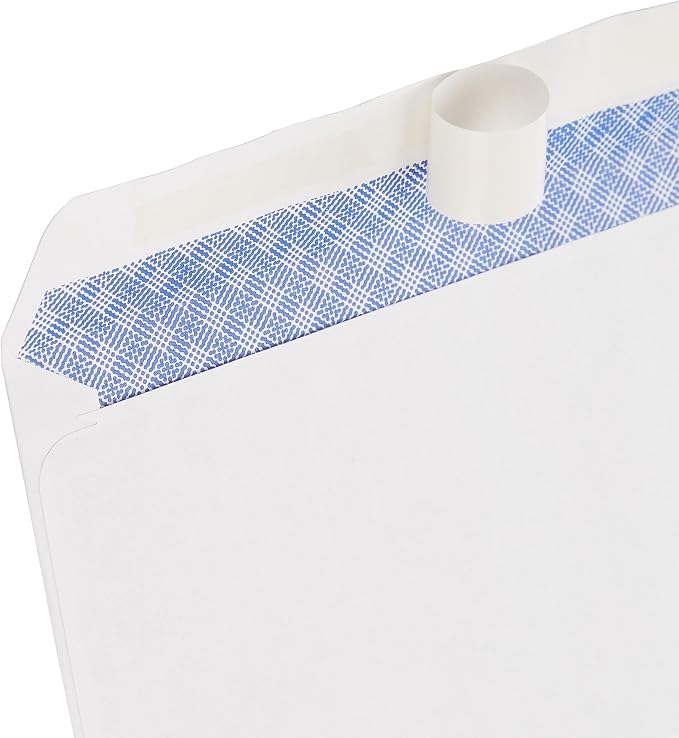 Amazon Basics #10 Security-Tinted Self-Seal Business Envelopes for Documents, Privacy, Home & Office, White, 500 Count (Pack of 5)