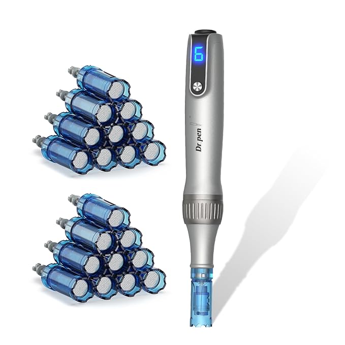 Dr Pen M8S Microneedle Roller Pen for Home Use - Microneeding Derma Roller Pen for Women Men - Micro Needle Roller Pen for Skin Tools-0.24MM