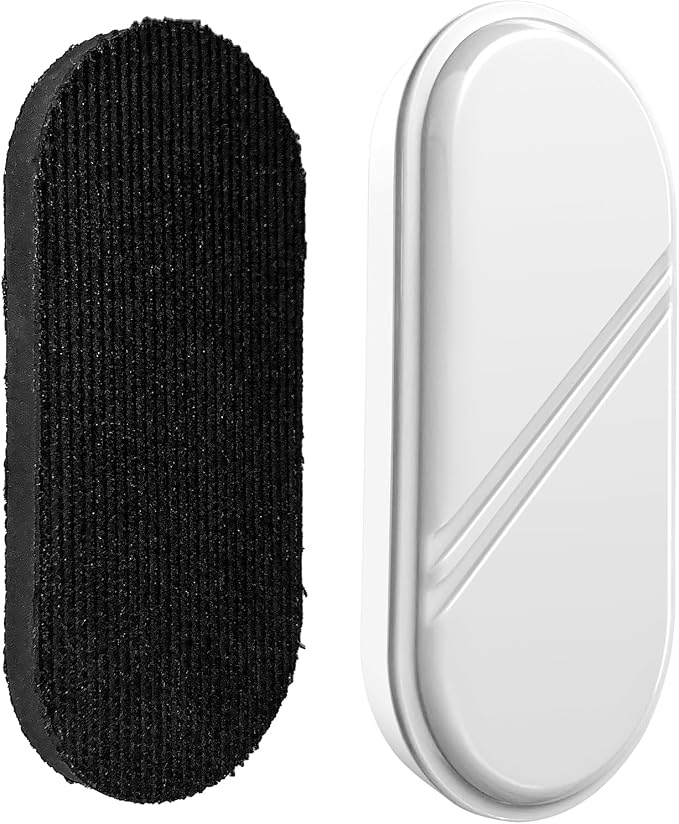 Dry Erase Board Eraser, Magnetic Detachable Whiteboard Eraser 1-Pack, White Board Erasers for Classroom, Glass Board Cleaner, Dry Erase Marker Eraser for Office School Home (White)