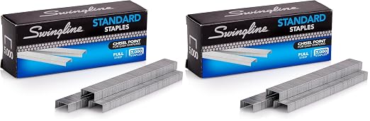 Swingline Staples, Standard Staplers for Desktop Staplers, 210/Strip, 5000/Box (79350) (Pack of 2)