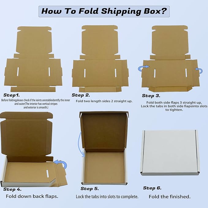 6x5x1 inch White Shipping Boxes 50 Pack, Small Corrugated Cardboard Mailer Boxes Bulk for Packaging Business Mailing Gift，Mini Mailer Boxes for Packaging Supplies Business Present