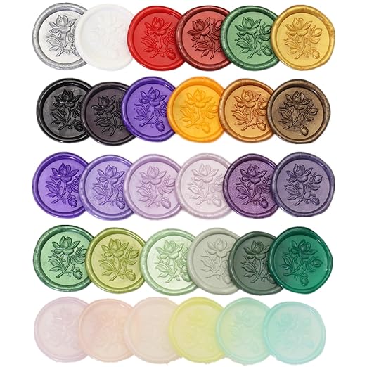 100 Pcs Sealing Wax Sticks for Wax Seal Stamp, Assorted Color Sealing Wax Glue Gun WaxSeal Sticks Mini WaxGun Stick, Mixed Colors WaxSeal Kit Great for Wedding Invitations (100A)