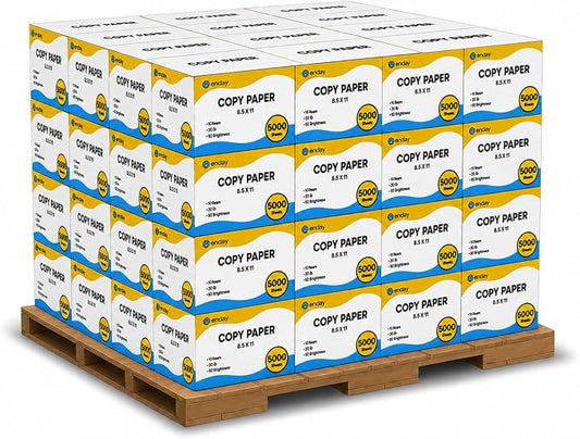 Multipurpose Copy Printer Paper, Pallet, 400 Reams (200,000 Sheets) 8.5 x 11 Inches, 20 lb, 92 Bright, White