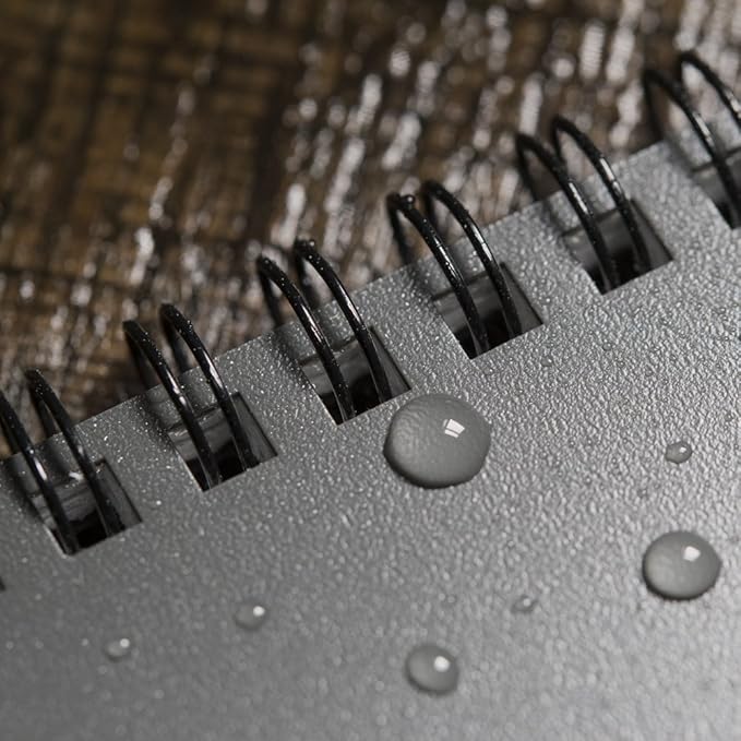 Rite in the Rain Weatherproof Top Spiral Notebook, 4" x 6", Gray Cover, Universal Pattern (No. 846)
