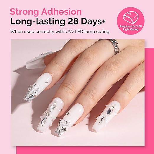 MelodySusie 15g Pinpoint Nail Rhinestone Glue for Nails Super Strong Gel for Nail Charms Gems 3D Nail Gel UV Nail Glue for Nail Art Design Nail Chrome