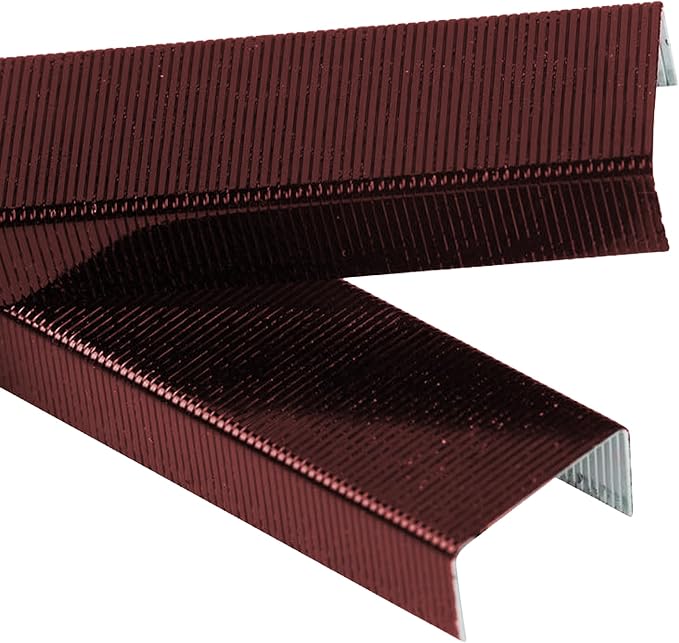 JAM PAPER Standard Size Colorful Staples - Maroon Burgundy - 5000/Box
