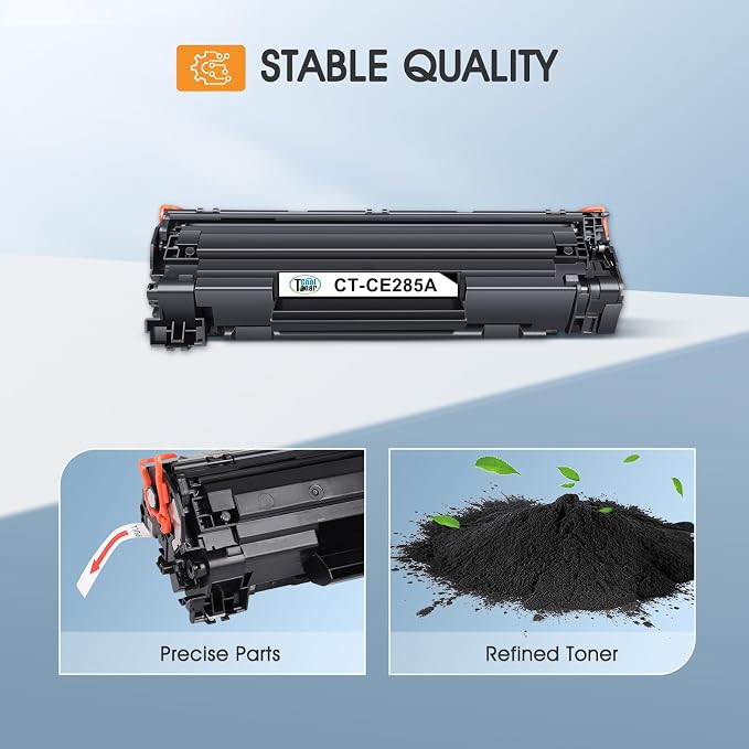 85A CE285A Black Toner Cartridge for HP LaserJet P1102w M1212nf P1100 Toner | Compatible for HP LaserJet Pro P1102w MFP M1212nf M1217nfw P1102 P1109w P1100 M1132 M1210 1102w M1130 Printer Ink (2-Pack)
