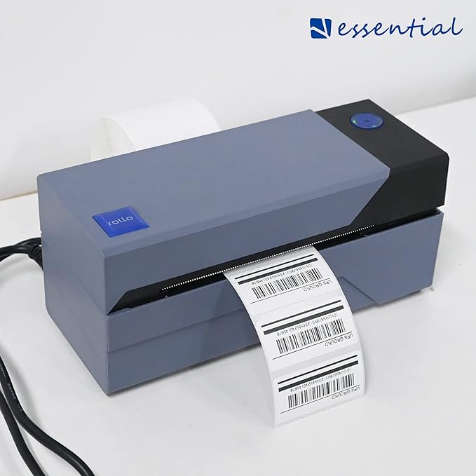 ESSENTIAL 2"x 1" Direct Thermal Barcode Labe, Shipping Labels, Compatible with Zebra & Rollo Label Printer, 1300 Per Roll (12 Rolls)