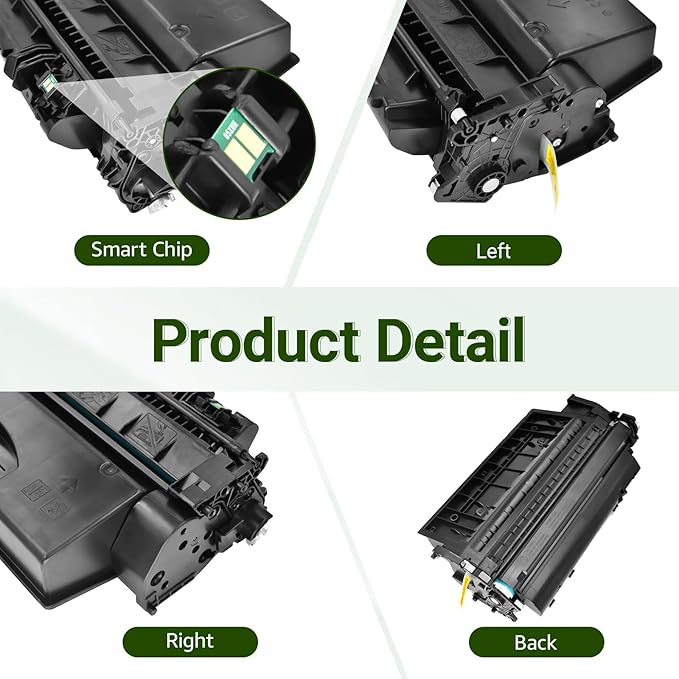 greencycle 80X CF280X Toner Cartridge Compatible Replacement for HP 80A 80X CF280A CF280X for HP LaserJet Pro 400 M401a M401n M401dn M401dne M401dw MFP M425dn M425dw M401 M425 Printer (Black, 2-Pack)