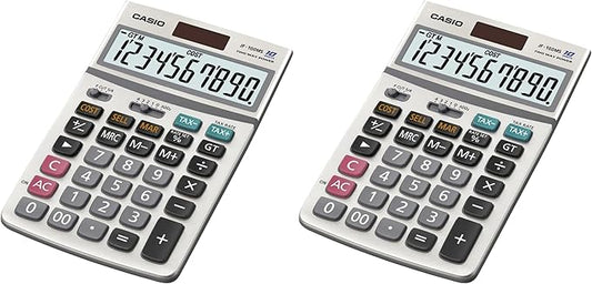 Casio Inc. JF-100BM Standard Function Calculator,Multicolor, 4 1/4 x 6 7/8 (Pack of 2)