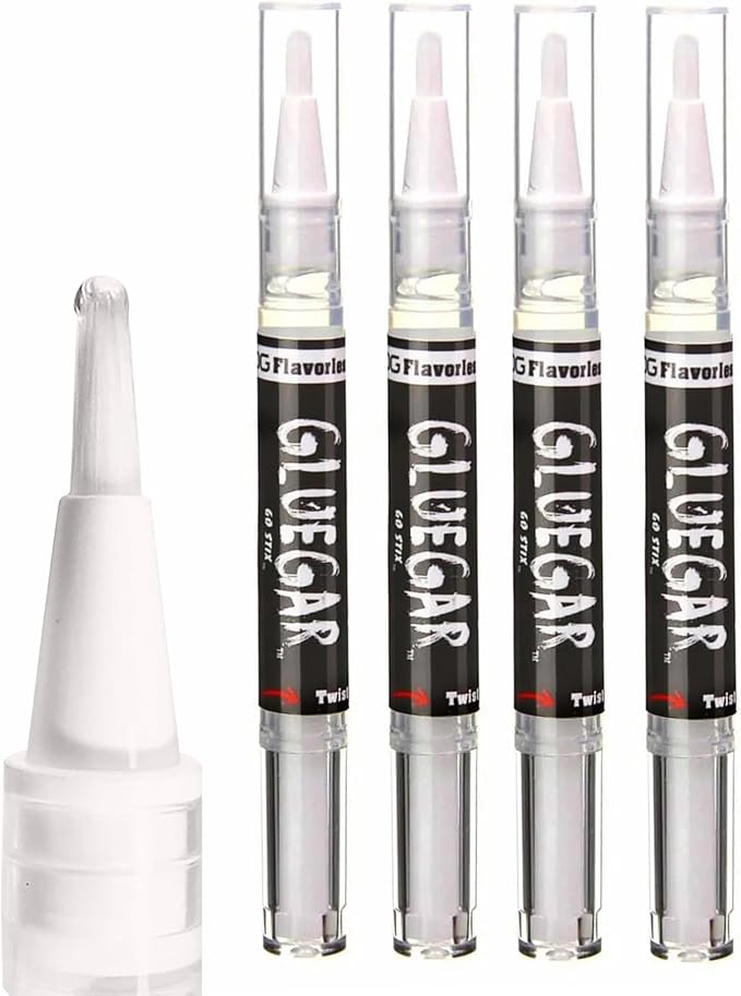 GlueGar- Rolling Glue 3Ml Brush Pen (4 Pack 3Ml Go Stix OG Flavorless)