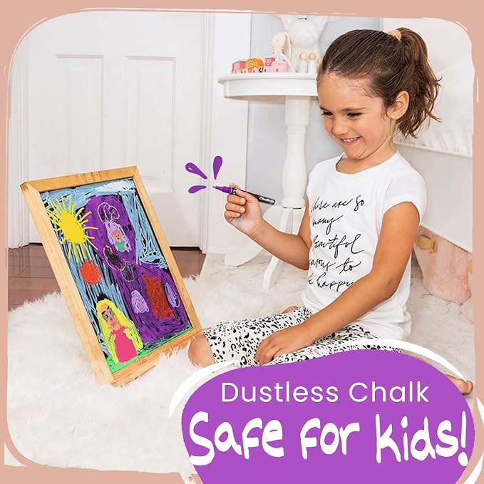 10 Extra Fine Tip Liquid Chalk Markers - 1mm, Chalk Pens with Gold & Silver | Erasable Dry Erase Marker Pens for Blackboard, Windows, Chalkboard Markers, Bistro, Restaurants - Thin Point Chalk Pens Set