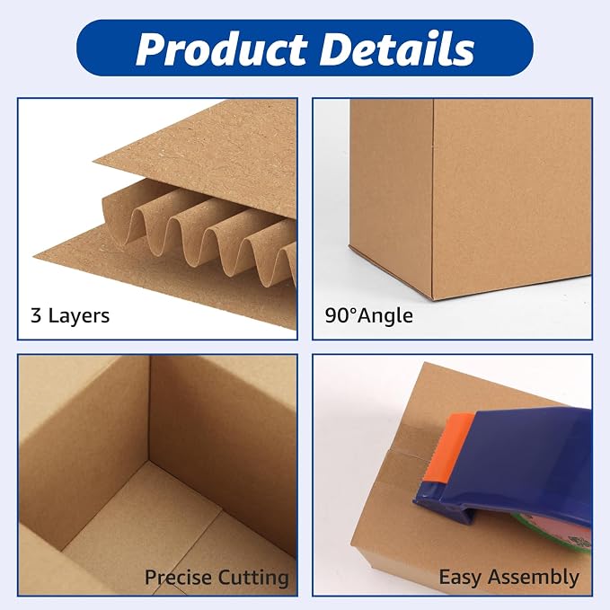 CRUGLA Assorted Sizes Shipping Boxes 30 Pack (10x7x5, 9x6x4, 8x6x4), Corrugated Cardboard Mailers, Each 10 PCS Small Boxes for Small Business Packaging, Shipping & Storage