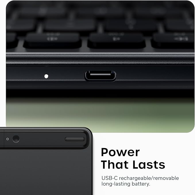 Satechi Slim EX1 Wireless Keyboard, Compact Keyboard for Mac, Windows, Android, Multi-Device 4-in-1 Connectivity (3X Bluetooth + 2.4GHz), Instant OS Remap, USB-C Rechargeable Battery, Space Black