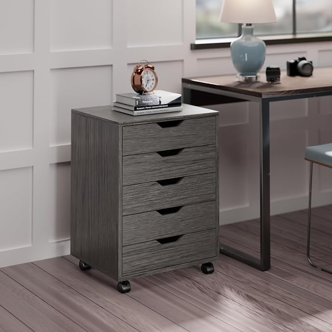 Winsome Halifax Mobile Storage Cabinet with Doors & Drawers, Stylish & Functional Home Storage Cabinet for Filing, Kitchen Organization, Moveable Furniture for Office, Dorms, Apartments