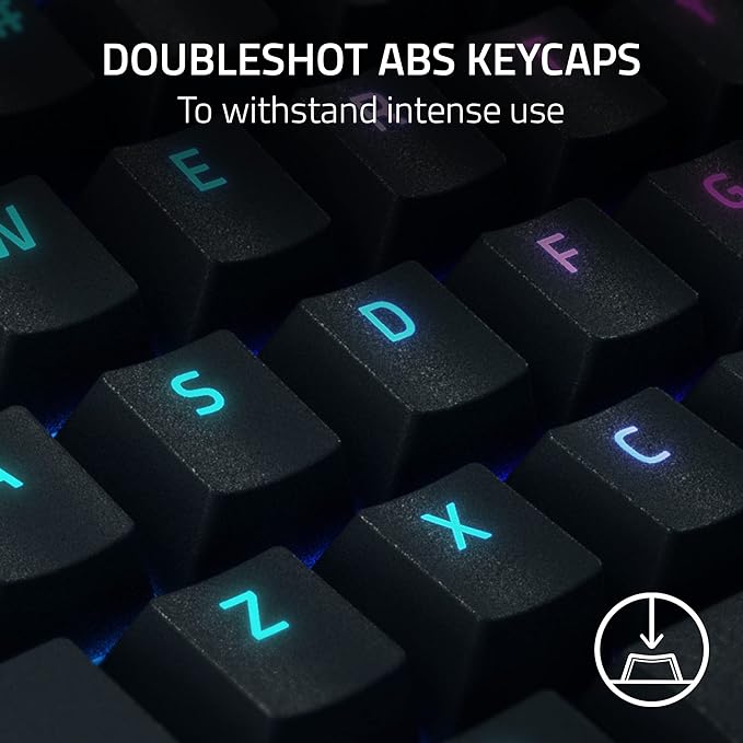 Razer BlackWidow V4 Pro Wired Mechanical Gaming Keyboard: Green Switches Tactile & Clicky - Doubleshot ABS Keycaps - Command Dial - Chroma RGB - Magnetic Wrist Rest - Snap Tap
