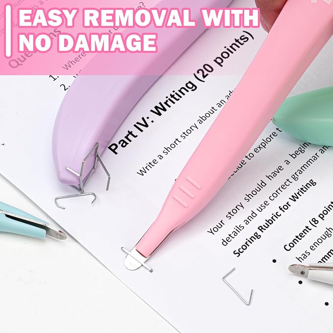 ThinkLearn Magnetic Staple Remover 20 Pack, Pen-Shaped Staple Puller | Quick and Effortless Staple Removal, Magnetic Pickup Grabs Staples, for School & Home Office